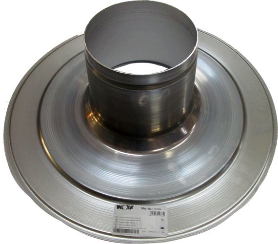 Wolf CWL Flachdachdurchführung 0°, DN160 2577004, für ISO-Rohrsysteme, DN160, Flachdachdurchführung