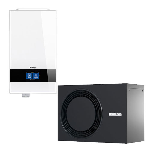 Buderus Luft-Wasser-Wärmepumpe Logaplus M WLW186i-5 AR E, weiß