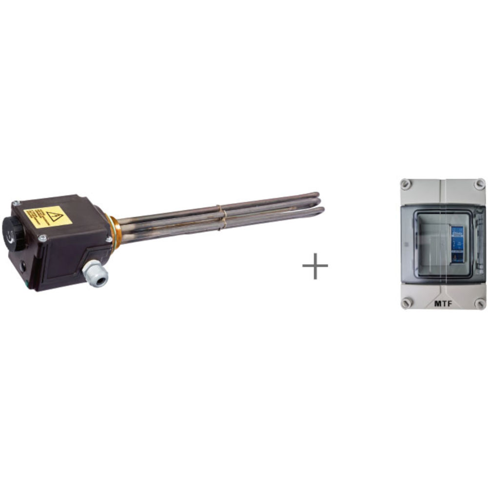 Samsung Brauchwasser Zusatzheizung 6 kW inkl. Schaltrelais MTF-BW-ZH 6, 400V, 1 1/2" Anschluss, 98° STB, 125 mm H, 90 mm B, Zubehör zu MTF-Speichern