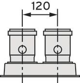 Vaillant Geräteanschlussstück parallel Ø 80/80, 303938 