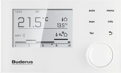 Buderus RC310 System-Bedieneinheit Weiss DE, AT 7738114087