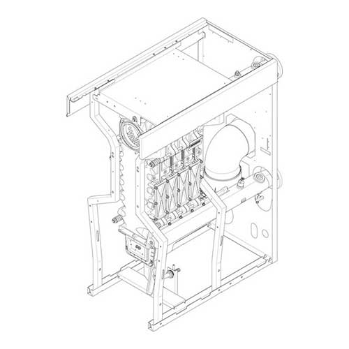 Buderus Kesselblock CLA-1 5 Kesselglieder 8738804581