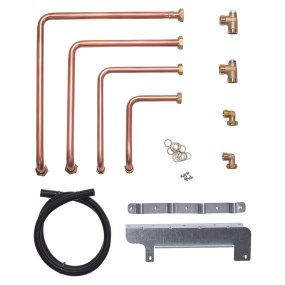Vaillant Anschluss-Set unisoliert rechts für uniTOWER Split plus 0010039993, originales Zubehörteil für Installationen mit niedriger Deckenhöhe