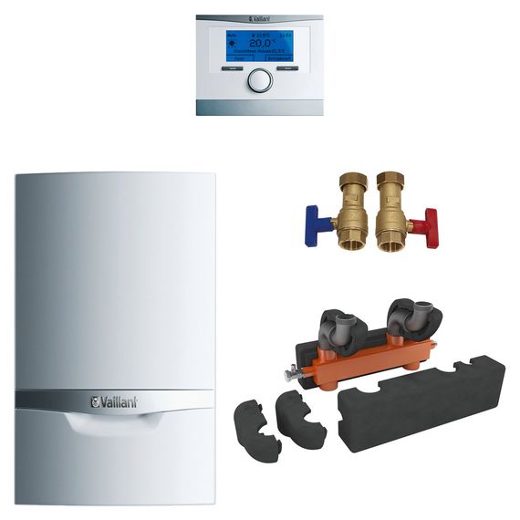 Vaillant Paket 1.138/2 ecoTEC plus VC 406/5-5, VRC 700/6, Installations-Set, E/H 0010029698