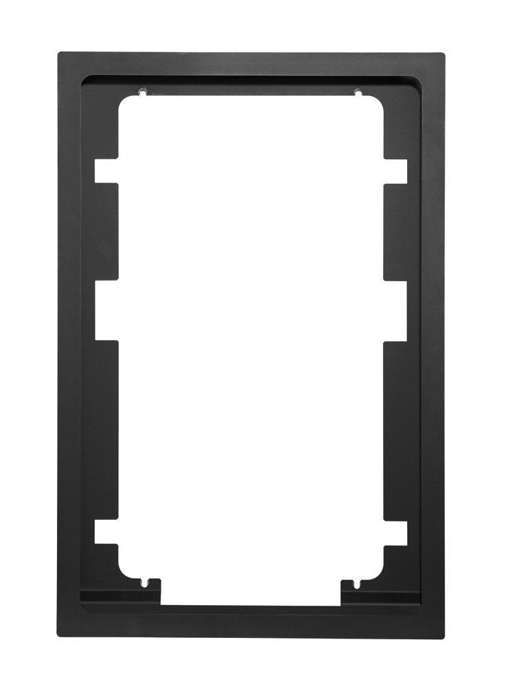 Buderus Blendrahmen, 706 x 470 mm, Stahl, lackiert schwarz, für Kaminöffnungen