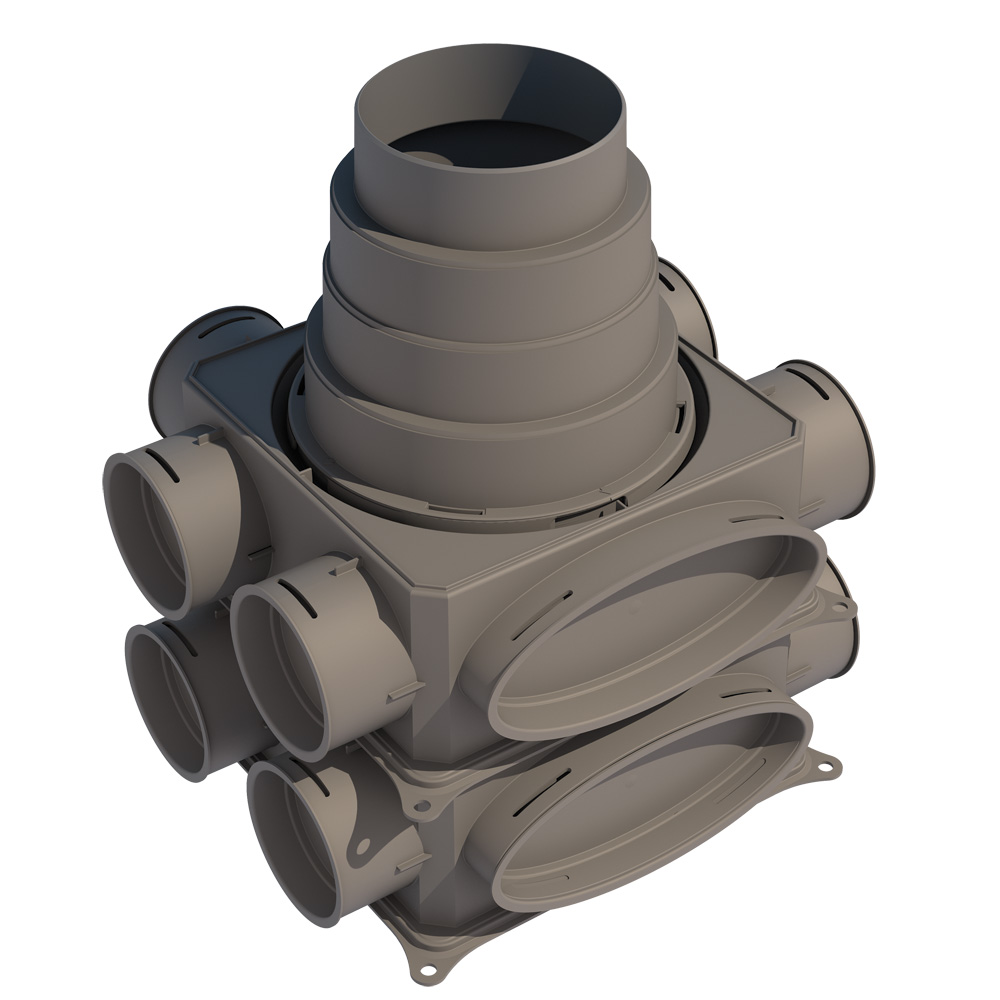 Buderus VK125-2V Verteiler 2-lagig vertikal 7738100820
