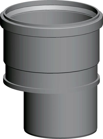 Wolf Erweiterung exzentrisch, DN160 auf DN200 aus Polypropylen bis 120°C 2651372