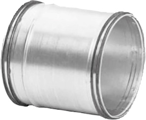 Buderus DM-S100 Schiebenippel, Metall, DN 100, 150 mm, für Wohnungslüftungsgerät