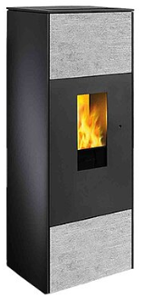 Viessmann Wodtke Pelletofen Shogun air+ 6 kW, Fr.Speckstein 7327829, kompakter Luftgerät-Pelletofen, energieeffizient, Viessmann