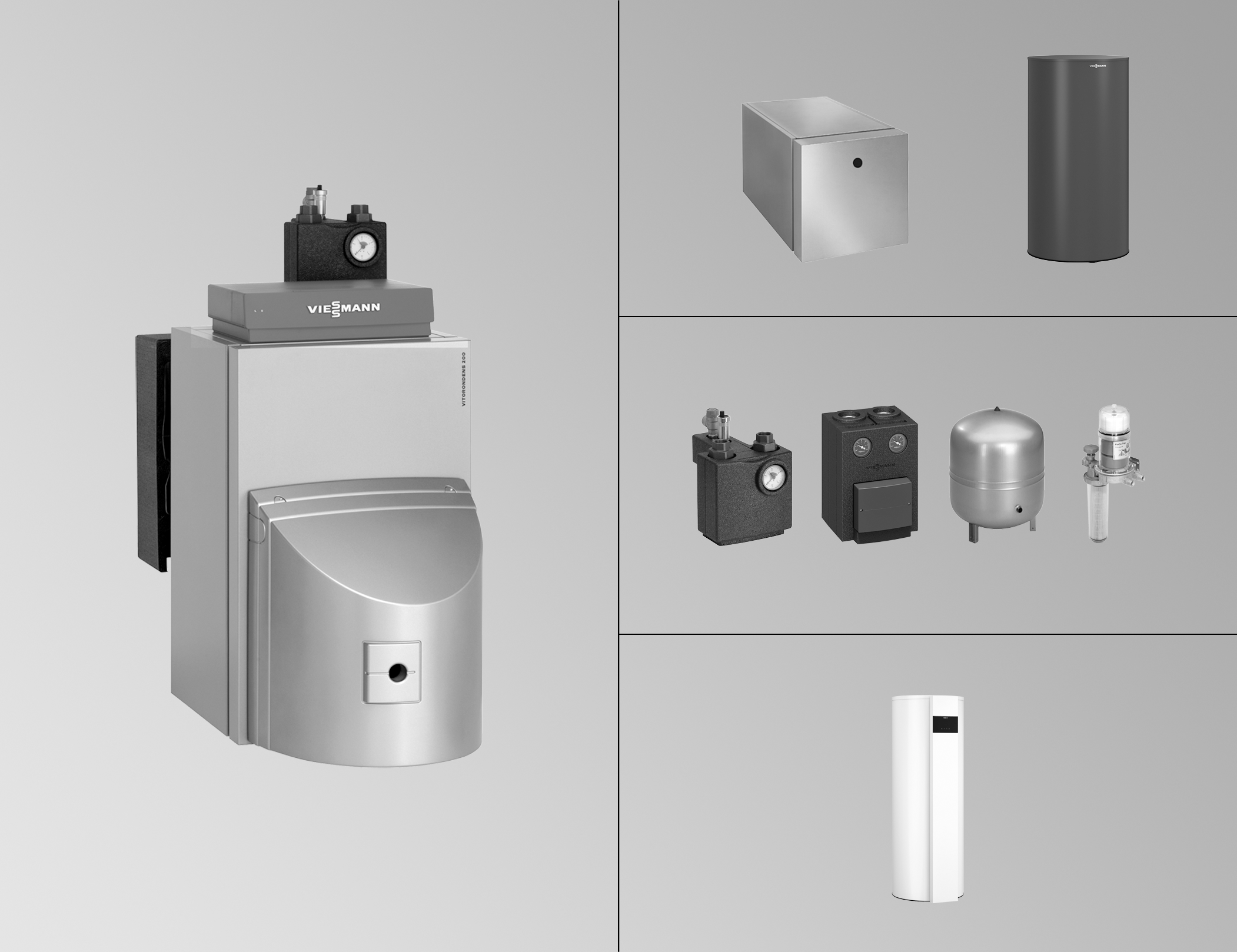 Viessmann Paket Vitorondens 200-T 24,6 kW, o. Mischer + VC 100-V CVAA, 160L Vitograph. Z029767