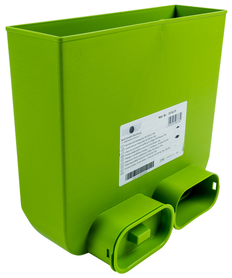 Wolf CWL Anschlussteil Bodengitter, 50x100, 2 Kanalschlussstutzen 2576173