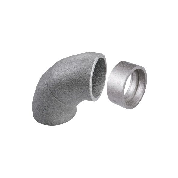 Buderus BEPP125-1 EPP-Schaumrohr, 90°-Bogen (45°), DN 125, mit Verbindungsmuffe 7738113431
