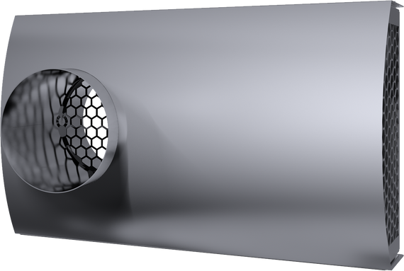 Wolf UniAir Design-Doppelgitter DN125, Edelstahl für Außen- und Fortluft 2577959