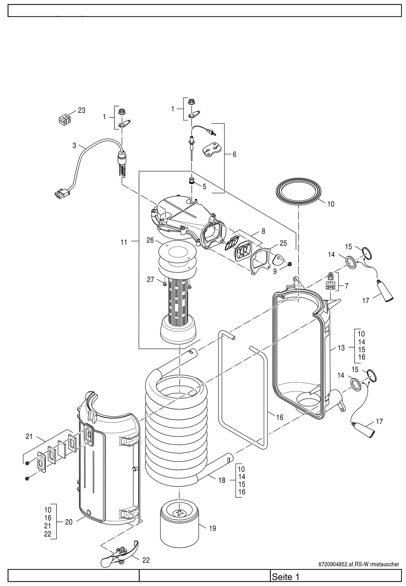 Buderus Wärmetauscher C2 spiral 8718600038