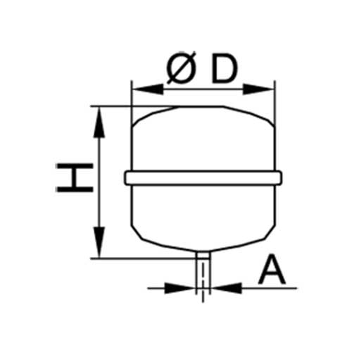 Viessmann Ausdehnungsgefäß N25 max. 3bar, 25L weiß ZK03107