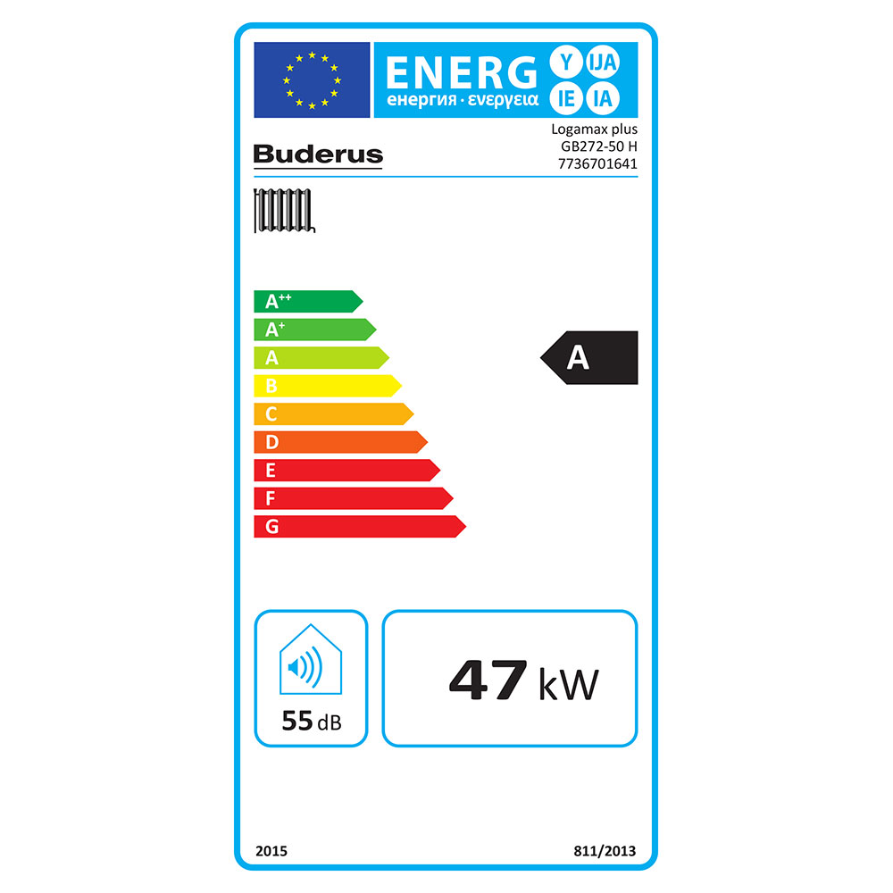 Buderus Logamax plus GB272 50kW inkl. Umstellteile für Erdgas L