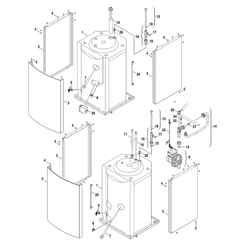 Buderus Behälter 100 Liter für Logamax plus GB172 T100S 20 kW 87182217330