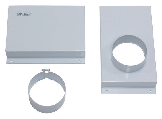 Vaillant Anschluss-Set für raumluftunabhängige Betriebsweise, 0020016411, 60/100 mm Anschluss für Brennwertanlagen, DN 100, 2-Schacht-Installation