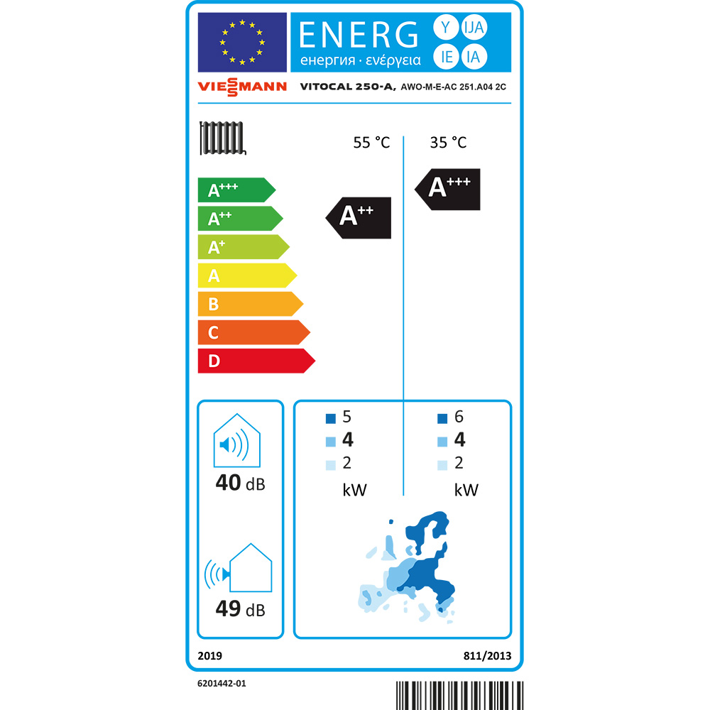 Viessmann Vitocal 250-A AWO-M-E-AC 251.A04 2C Luft/Wasser Wärmepumpe 230V Z026386