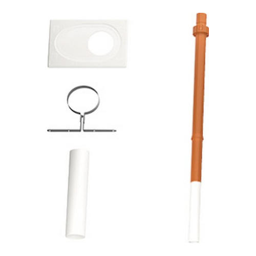 Buderus DO Grundbausatz Ø 110/160 mm, Schrägdach, RLU, Kunststoff PP/PE, rot 7738113089