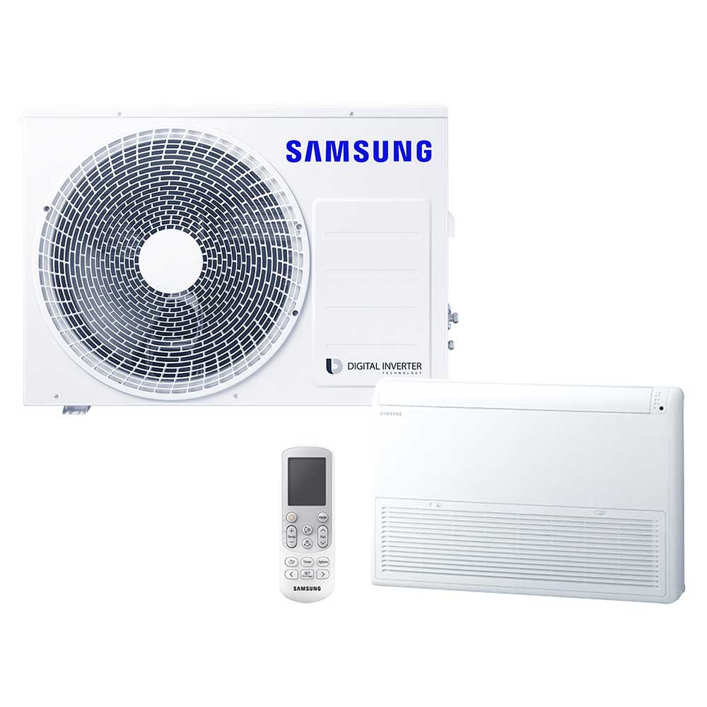 Samsung BAC Split Decken/Stand Set Kühlen 5.0 kW | Heizen 6.0 kW AC052RNCDKG/EU.1, R32, ECO S-Inverter, IR MR-EH00, A++