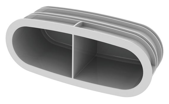 Vaillant Blinddeckel Anschlussstutzen flach 52x132 für Niedrigbau-Luftverteiler 0020231944