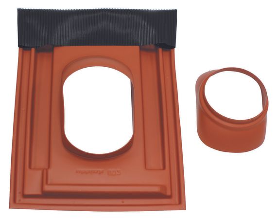 Vaillant Standard-Dachpfanne Ø 186/160 (25°-45°), rot für Abgassystem Ø 160 0020095569