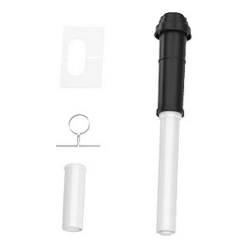 Buderus DO Grundbausatz Ø 80/125 mm, Schrägdach, raumluftunabhängig, schwarz 7738112570 für Schrägdächer