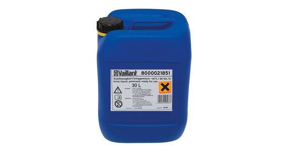Vaillant Soleflüssigkeit 30L Fertiggemisch 30% für Sole/Wasser-Wärmepumpen 8000021851, 30L, verschiedene Farben, Originalzubehör von Vaillant