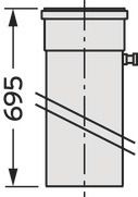 Vaillant Geräte-Anschluss-Stück (695 mm) Ø 200 PP für VKK 2006-2806/3 0020095532