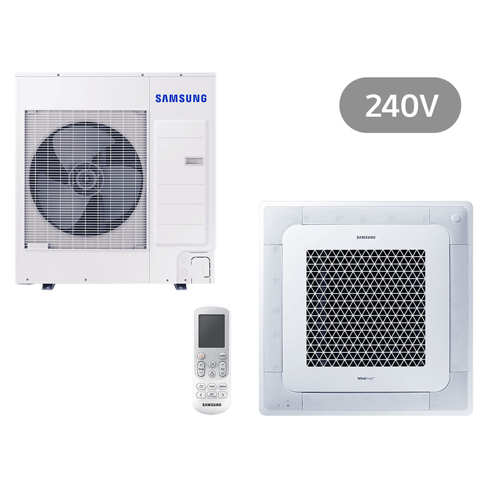 Samsung BAC Split Deckenkassette Wind-Free AC100RN4DKG/EU.1.1, 10.0 kW Kühlen, R32, Flüsterleise, Wind-Free