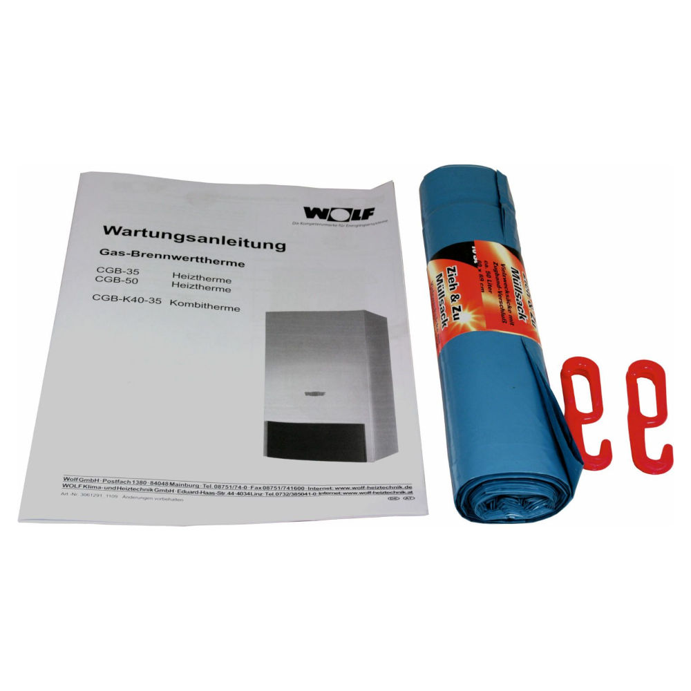 Wolf Reinigung Ergänzungsset für Gasbrennwertthermen CGB-35 / 50 2482875
