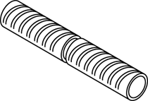 Viessmann Flexrohr ohne Wärmedämmung, DN 125, 10 m ZK02532