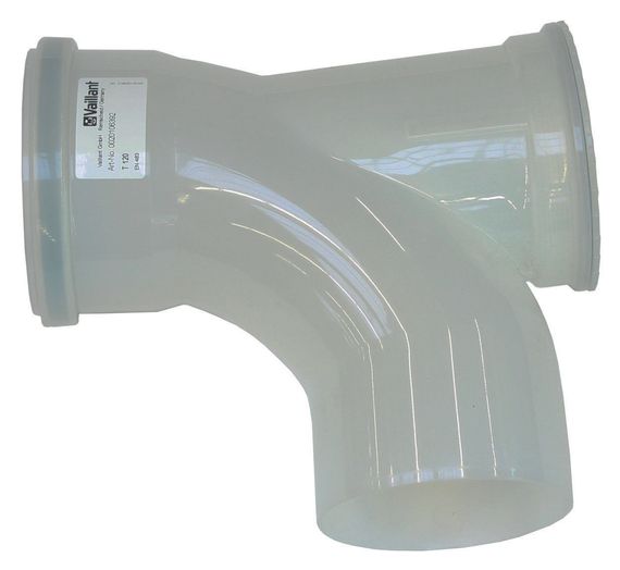 Vaillant Bogen 87° mit Reinigungsöffnung Ø 110 PP Originalzubehör für Vaillant-Abgassysteme