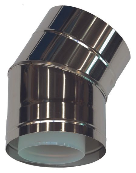 Vaillant Bogen 30° für Fassadenverlegung, konzentrisch Ø 110/160 PP/Edelstahl 0020106406