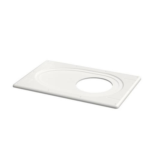 Buderus Abdeckblende Dachdurchführung Ø 160 mm 2-teilig weiß für Abgassysteme