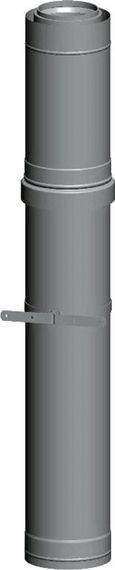 Wolf Dachdurchführung DN110/160 L:1000mm für Fassadensysteme aus Edelstahl/PP, kompatibel mit DN110/160 Abgassystemen, 1000 mm Länge