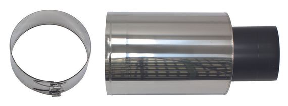 Vaillant Mündungsabschluss mit Klemmschellen Ø 300/200 Edelstahl/PP, DN 200, für Fassaden-Abgassysteme, Originalzubehör