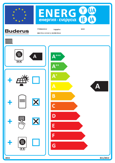 Buderus Gas-Brennwerttherme Logamax plus GB172i.2-15, W22, 277 Liter Speicher SH290 RS-B 7739622212