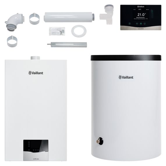 Vaillant Paket 1.19/2 ecoTEC plus VC 20 CS/1-5, VRC 720/3, VIH R 150,LAS flexibel 8000016631