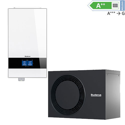 Logaplus_M_WLW186i_weiss_01 Buderus Luft-Wasser-Wärmepumpe Logaplus M WLW186i-7 AR E, weiß