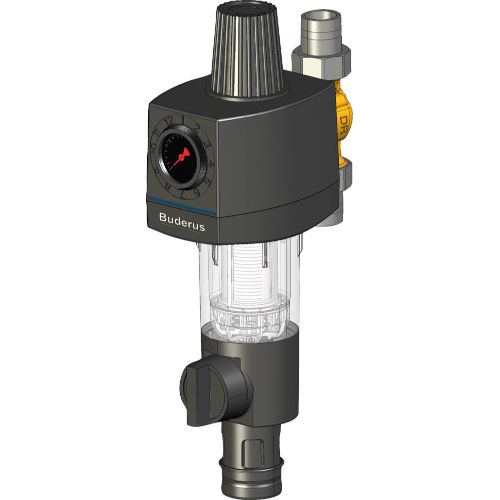 Buderus Logafix Feinfilterkombination mit Anschlussstück 3/4′′, 63 mm Gehäuse 7738306433