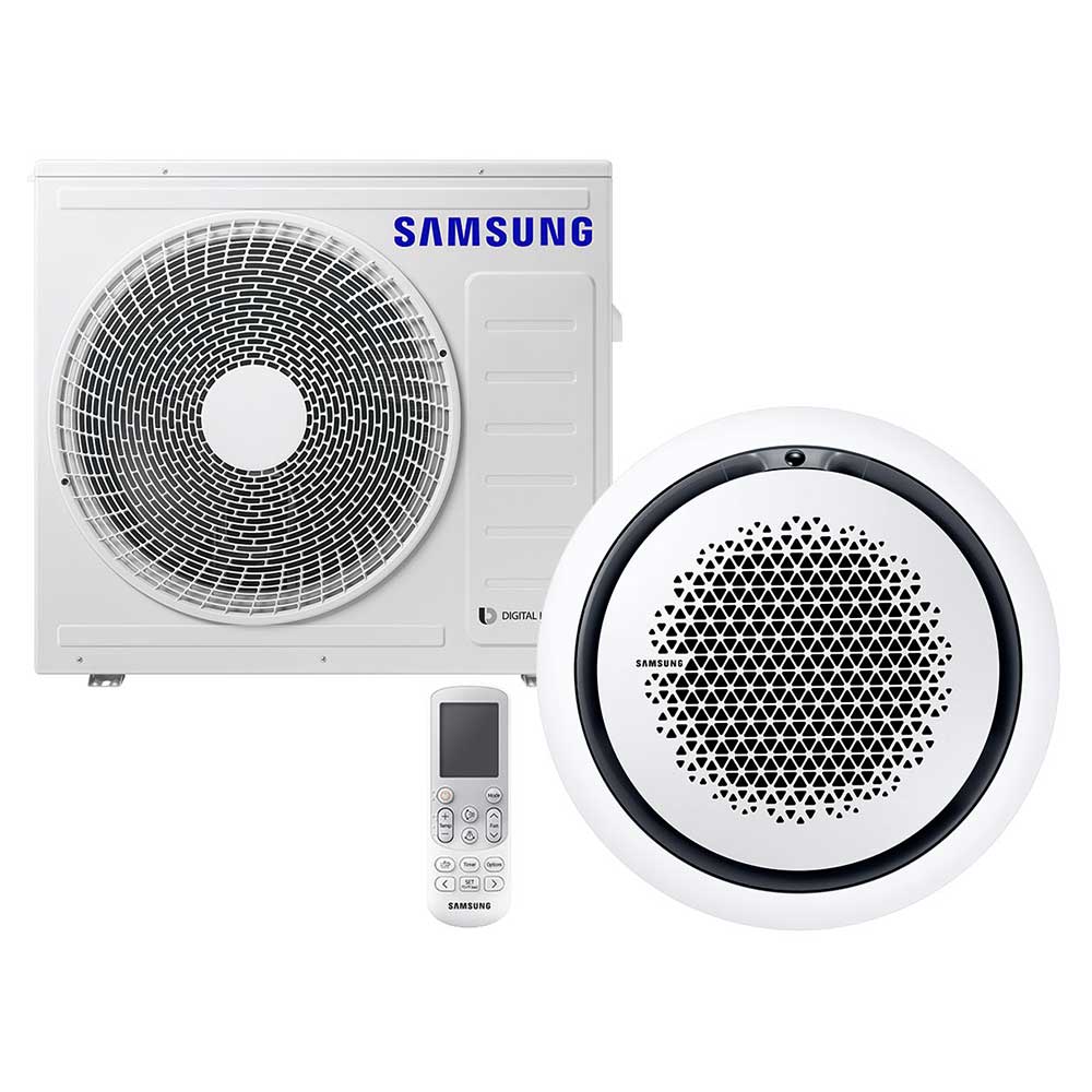Samsung BAC Split Deckenkassette Set Wind-Free Kühlen 7.1 kW | Heizen 8.0 kW AC071RN4PKG/EU.1 rund, R32, ECO S-Inverter, 6.7 SEER, A++