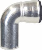 Buderus Winkelbogen mit Muffe 90°, DN 50, verzinkt 80129181