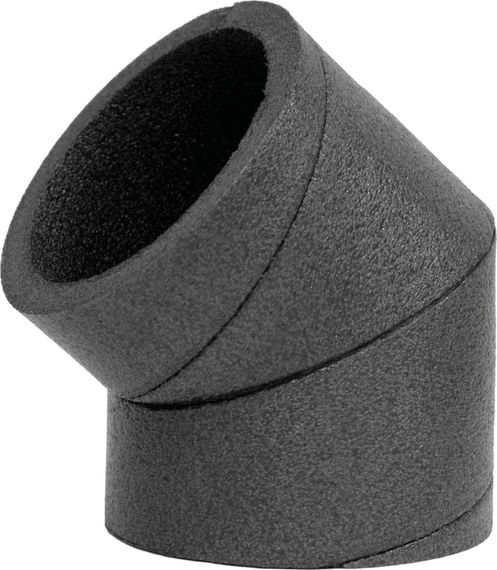 Wolf CWL ISO-Rohr, Bogen 45°, DN180, 2576014, Wärmegedämmter Rohrbogen für Wohnungslüftungsanlagen, Brandklasse B1, -40°C bis +100°C, Wolf GmbH