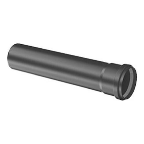 Buderus Abgasrohr DN80 mit Muffe, Länge: 250 mm, UV-stabil, schwarz 7738112737
