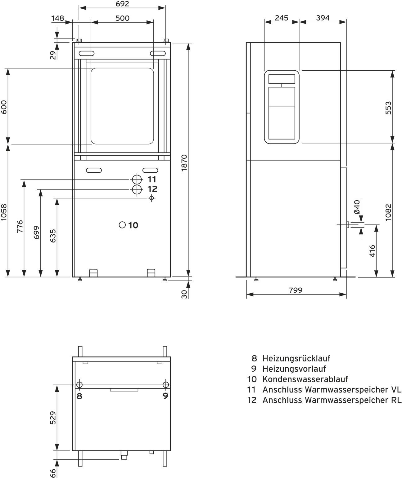 Vaillant versoTHERM plus VWL 37/5, Luft-/Wasser-Wärmepumpe 0010022997