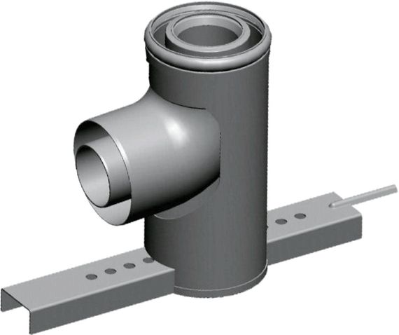 Wolf Stützbogen DN 60/100 87Gr konzentrisch 2651740