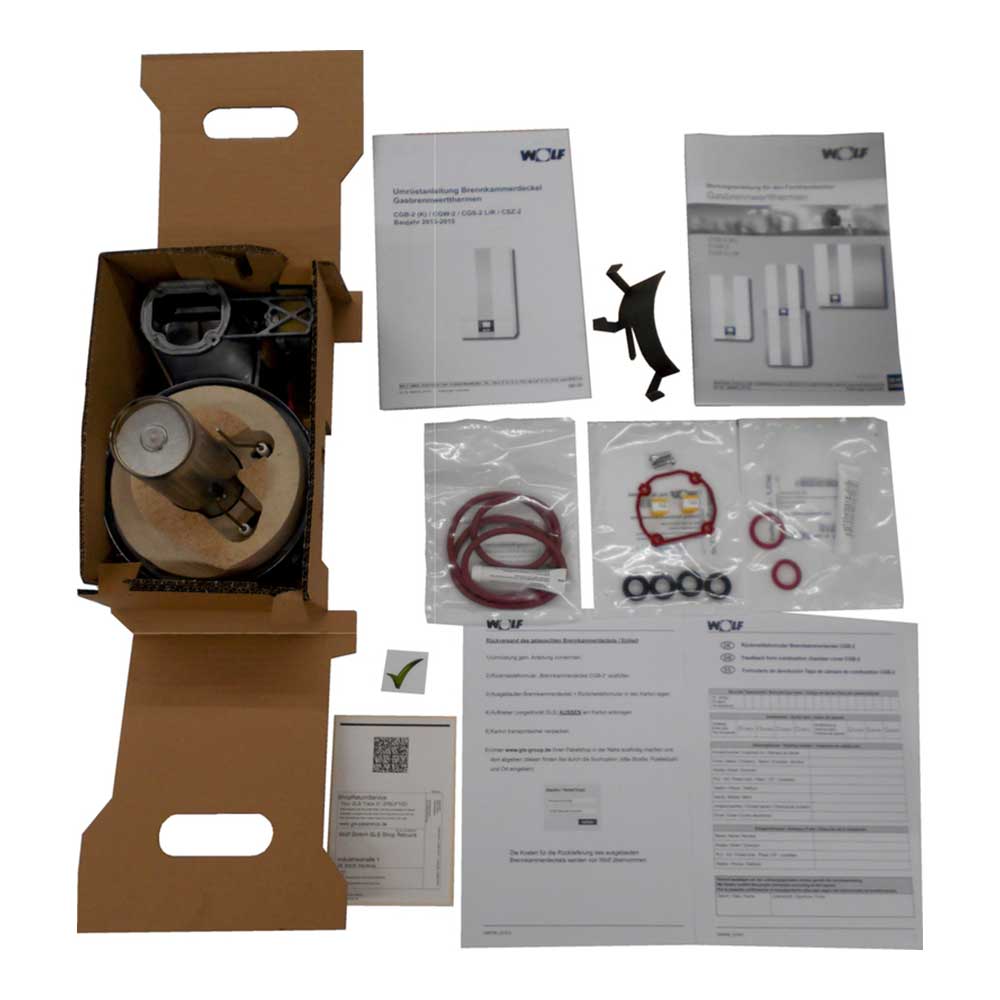 Wolf Umrüstset für Brennkammerdeckel CGB-2 2013-2015 LB2-3 20/24 kW 8614983