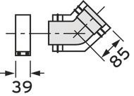 Vaillant Bogen 45° (2 Stck) für Fassadenverlegung konzentrisch Ø 80/125 0020042757